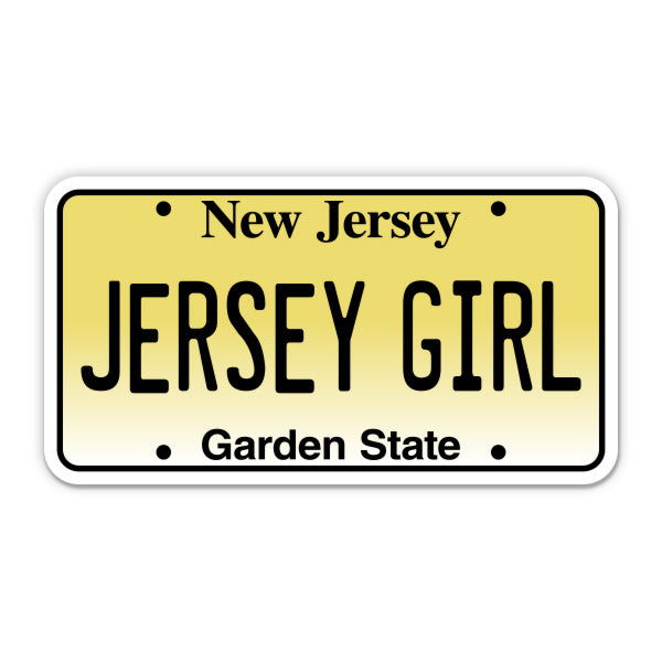 Jersey Girl New Jersey License Plate Style Sticker