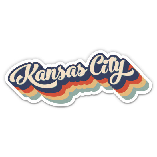 Kansas City Retro Sticker