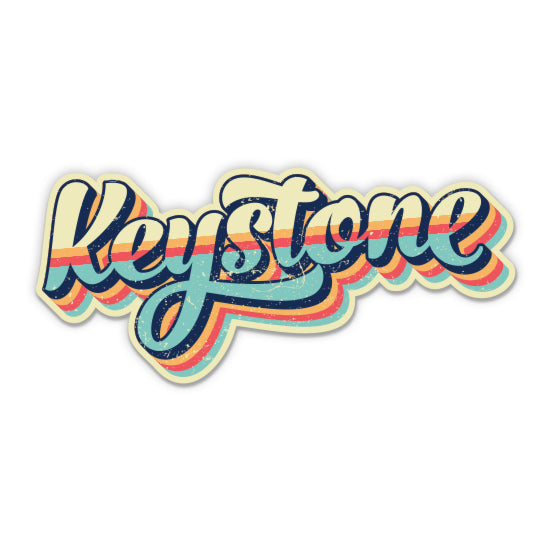 Keystone Colorado Retro Ski Style Sticker