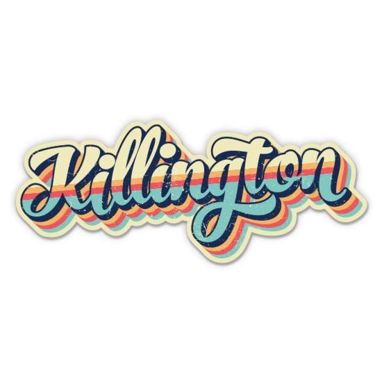 Killington Retro Ski Style Sticker