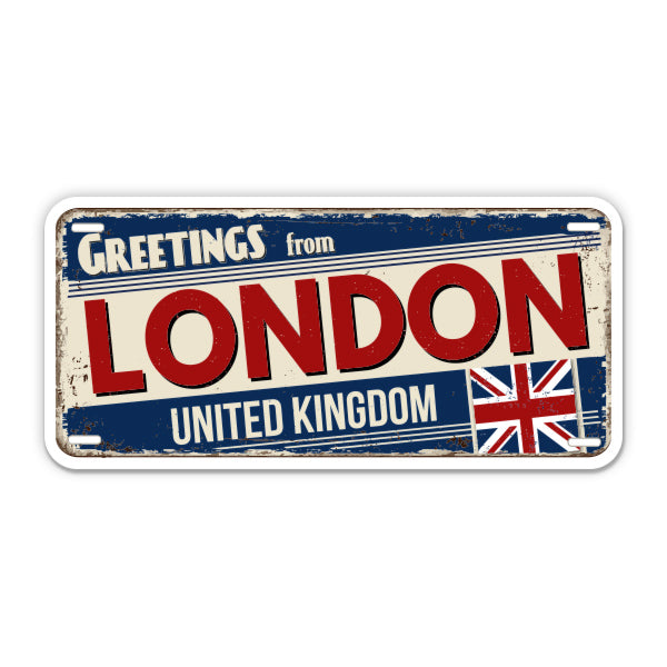 Greetings from London United Kingdom Sticker