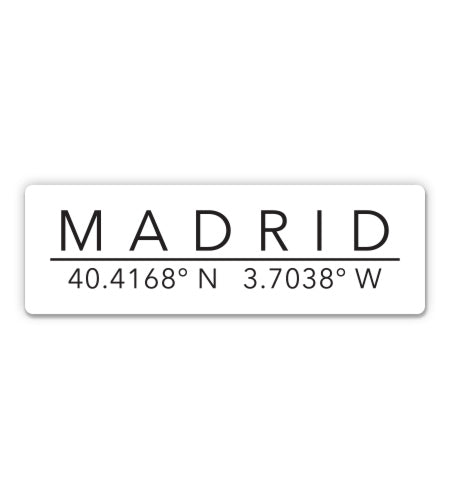 Madrid Spain Sticker