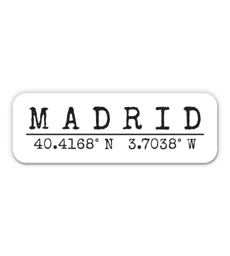 Madrid Spain Sticker
