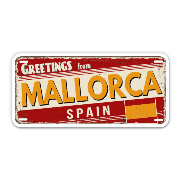 Greetings from Mallorca Spain Sticker