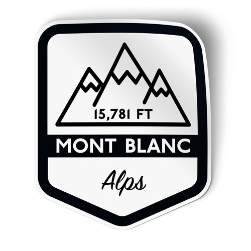Mont Blanc Alps Sticker