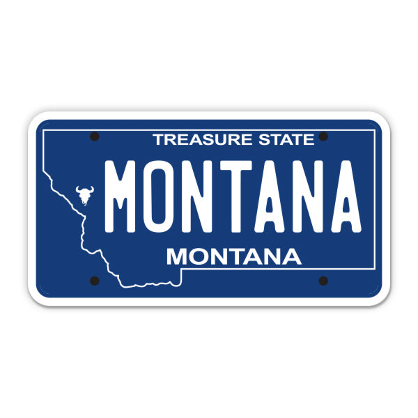 Montana License Plate Style Sticker