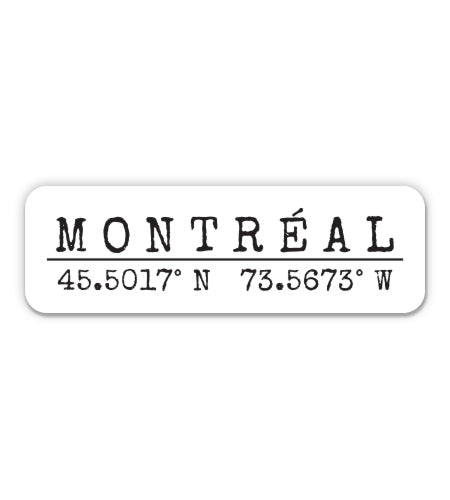 Montreal Canada Sticker