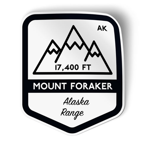 Mount Foraker Alaska Sticker