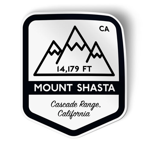 Mount Shasta California Sticker