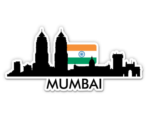 Mumbai India Skyline Sticker