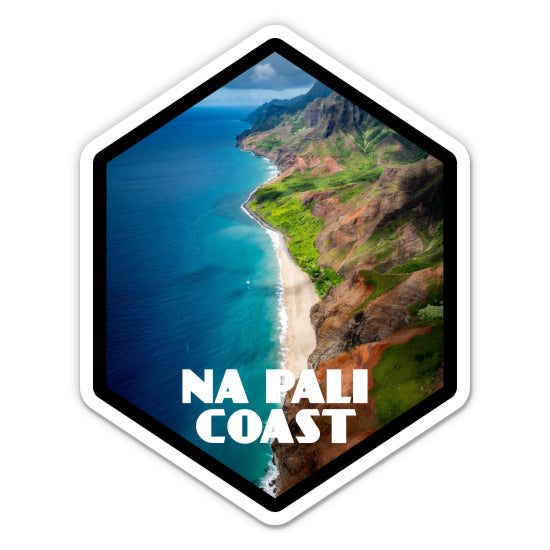 Na Pali Coast Kauai Sticker