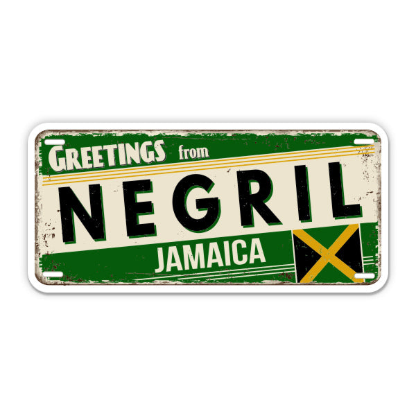 Greetings from Negril Jamaica Sticker