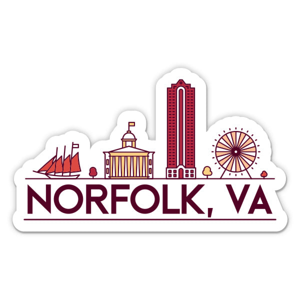 Norfolk Virginia Sticker