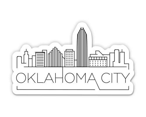 Oklahoma City Skyline Sticker