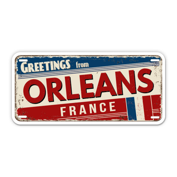 Greetings from Orleans France Sticker