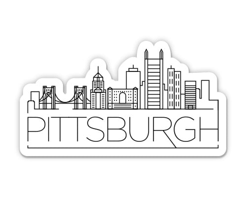Pittsburgh Pennsylvania City Skyline Sticker