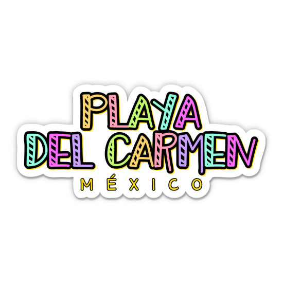 Play Del Carmen Mexico Sticker