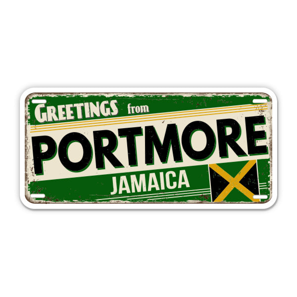 Greetings from Portmore Jamaica Sticker