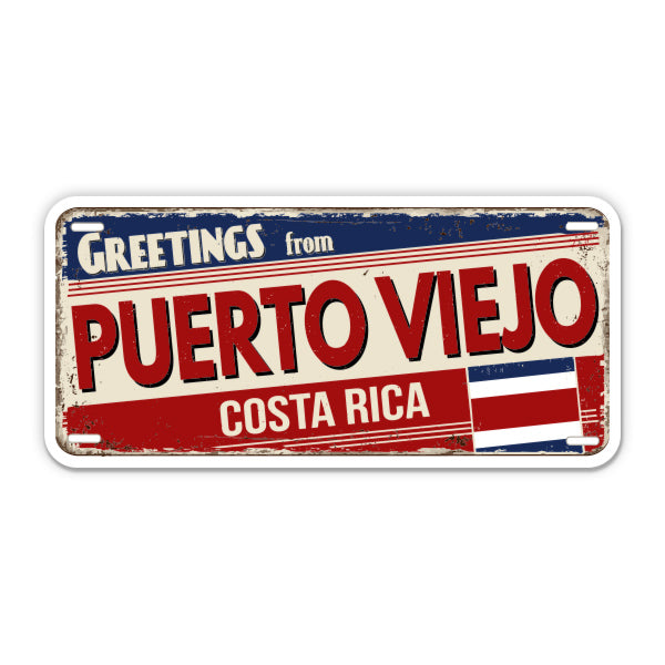 Greetings from Puerto Viejo Costa Rica Sticker