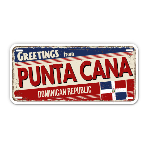 Greetings from Punta Cana Dominican Republic Sticker