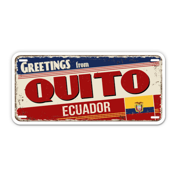 Greetings from Quito Ecuador Sticker