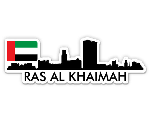 Ras Al Khaimah UAE United Arab Emirates Skyline Sticker