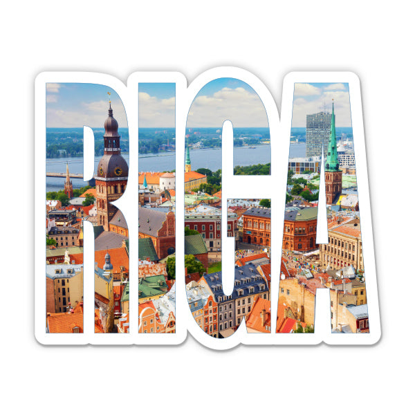 Riga Latvia Sticker