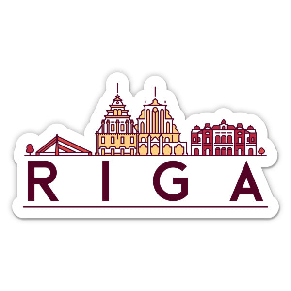 Riga Latvia Sticker