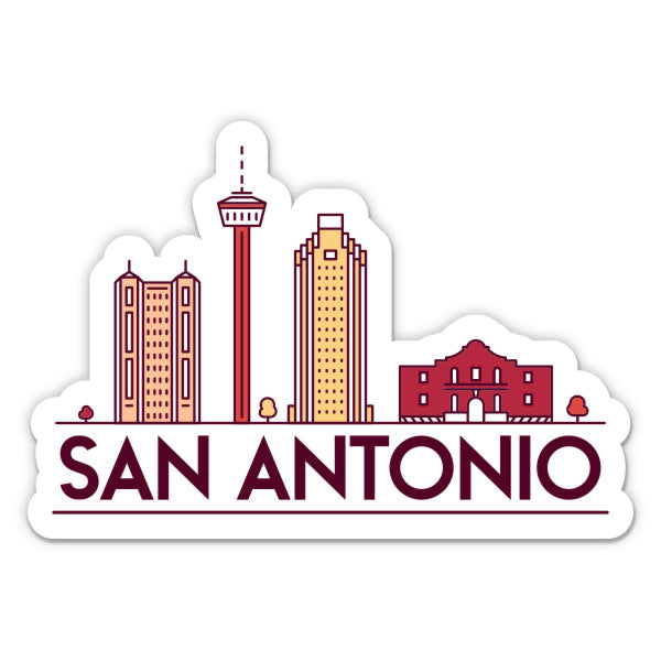 San Antonio Texas Sticker