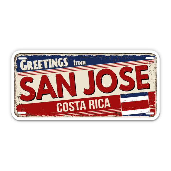 Greetings from San Jose Costa Rica Sticker