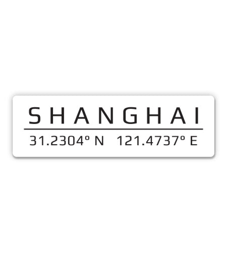 Shanghai China Sticker
