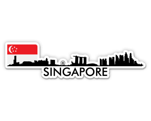 Singapore Skyline Sticker