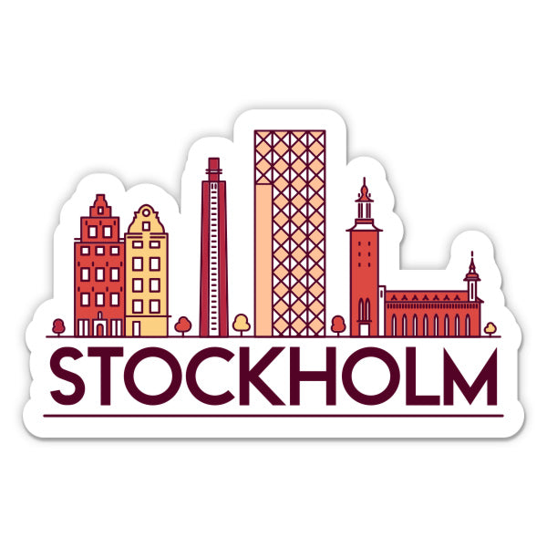 Stockholm Sweden Sticker
