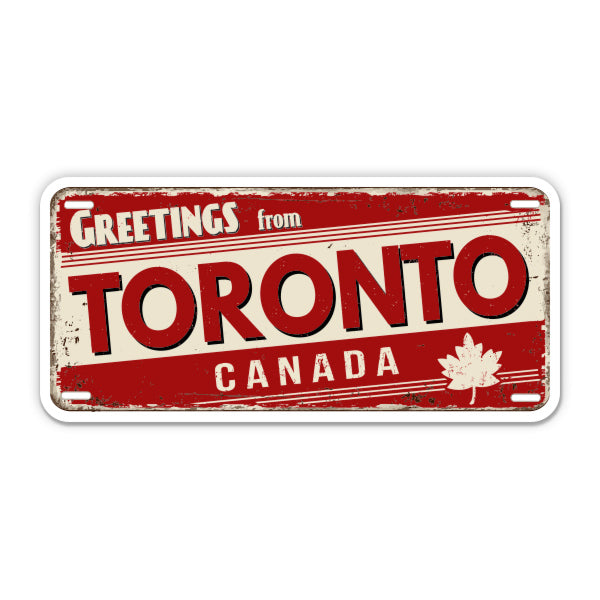 Greetings from Toronto Canada Sticker