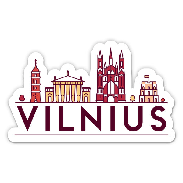 Vilnius Lithuania Sticker