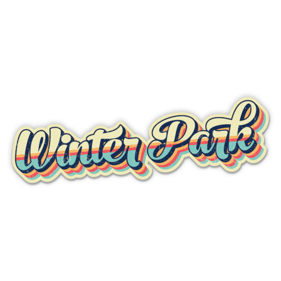 Winter Park Colorado Retro Ski Style Sticker