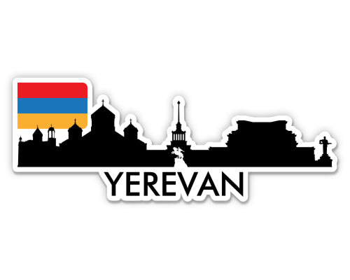 Yerevan Armenia City Skyline Sticker