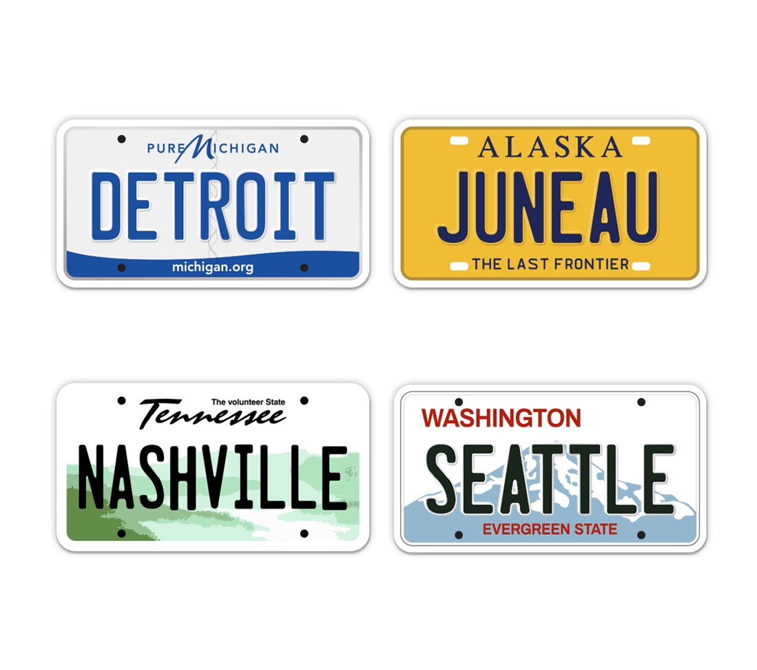 License Plate City