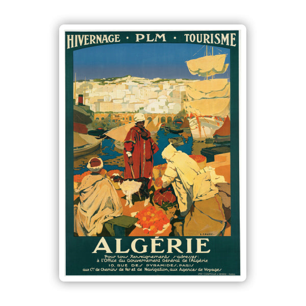 Algerie Algeria Vintage Travel Sticker