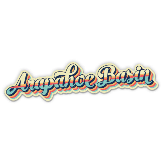 Arapahoe Basin Colorado Retro Ski Style Sticker