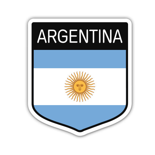 Argentina Flag Shield Sticker