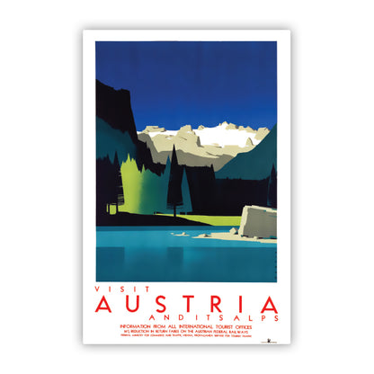 Visit Austria Vintage Travel Sticker