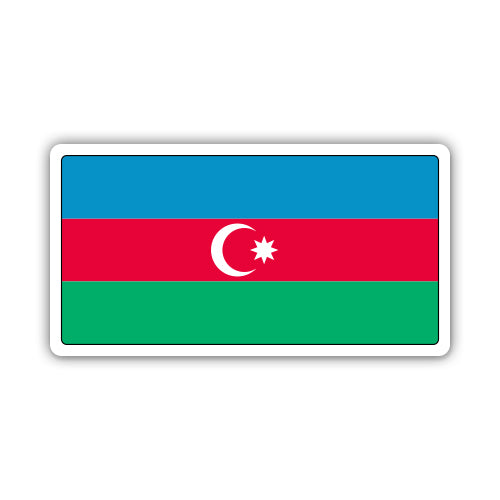 Azerbaijan Flag Sticker