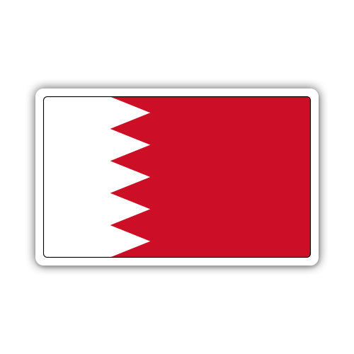 Bahrain Flag Sticker