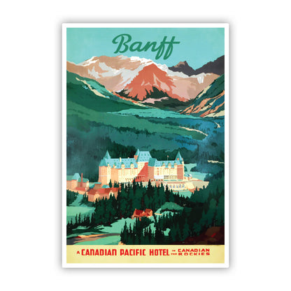 Banff Canada Vintage Travel Sticker