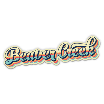 Beaver Creek Colorado Retro Ski Style Sticker
