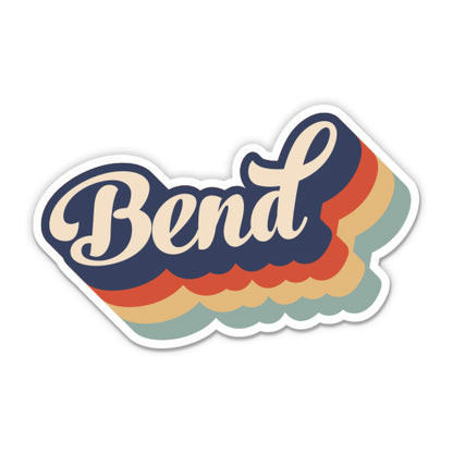 Bend Oregon Retro Sticker