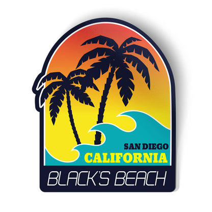 Black's Beach San Diego California Sticker