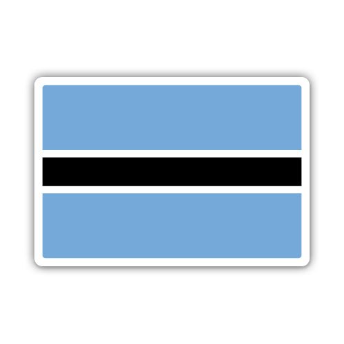 Botswana Flag Sticker