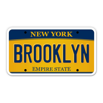 Brooklyn New York License Plate Style Sticker